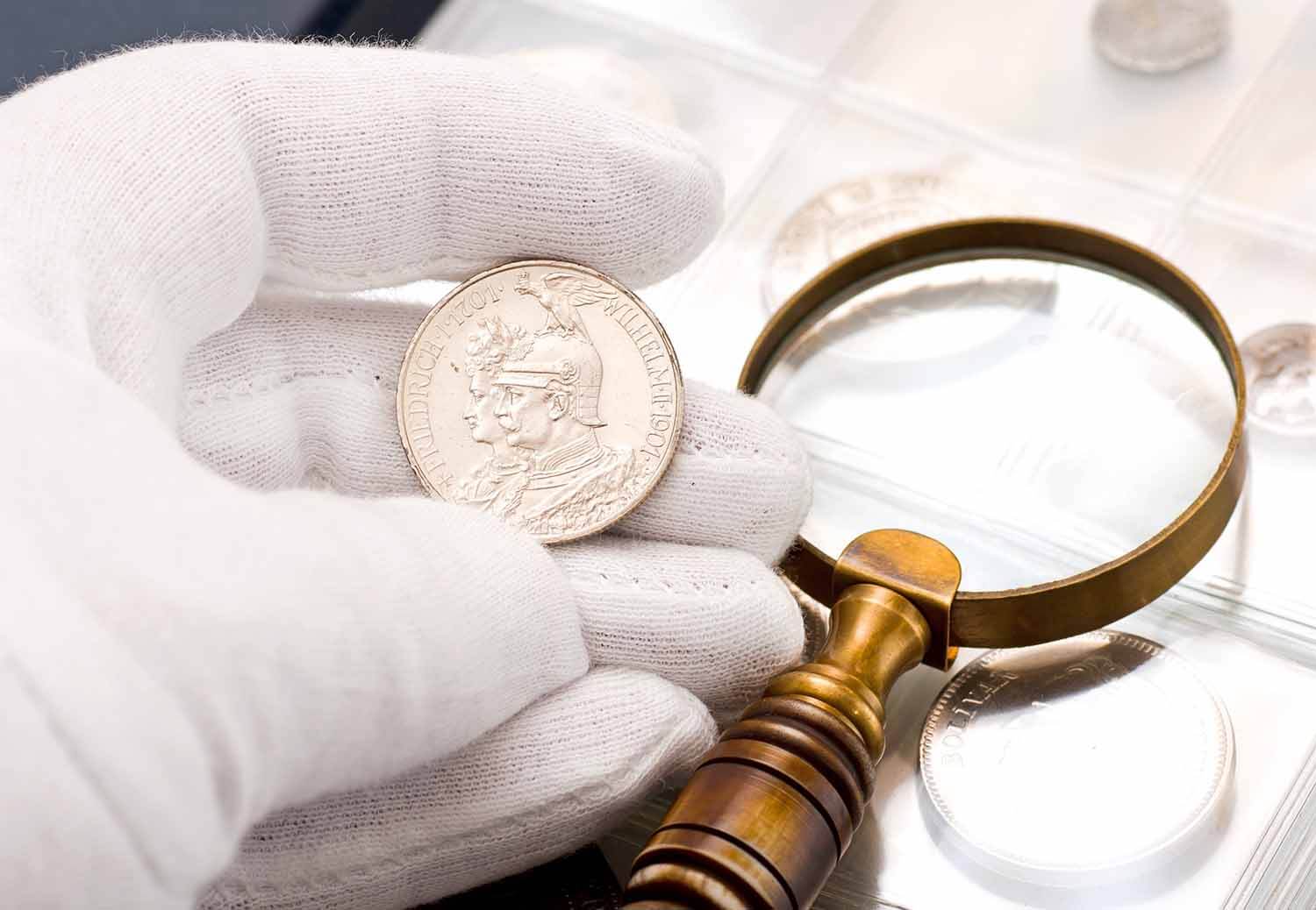 Joakims Mynt & Guld värderar mynt, guld och silver
